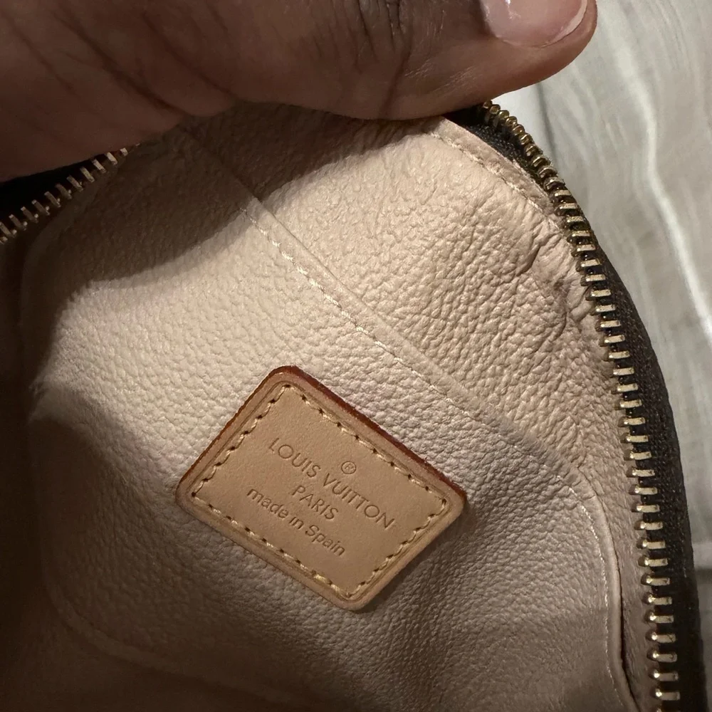 Louis Vuitton Monogram Canvas Cosmetic Pouch in Brown and Gold